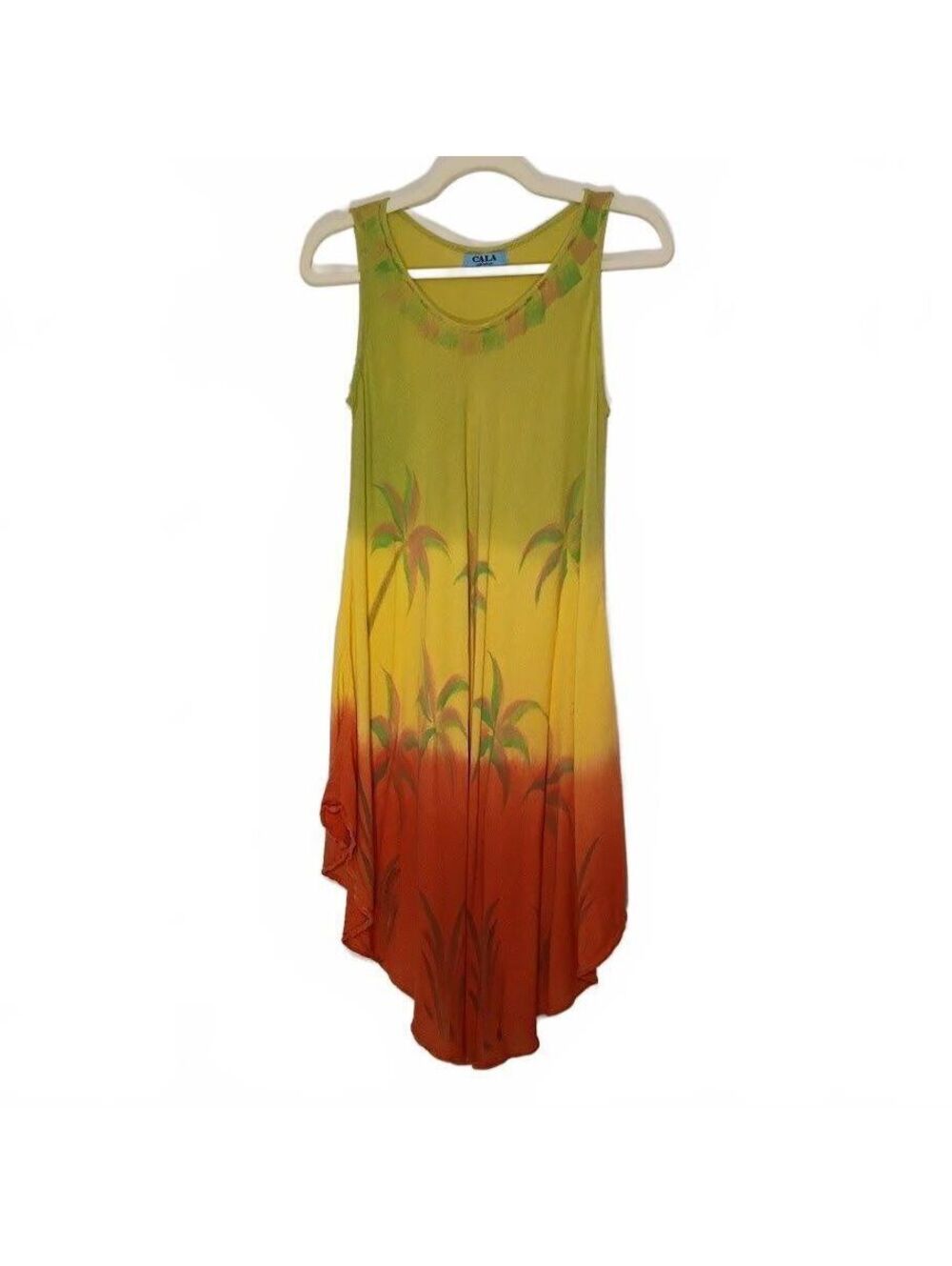 CALA Fashion Tropical Gradient Tank Dress Size Free